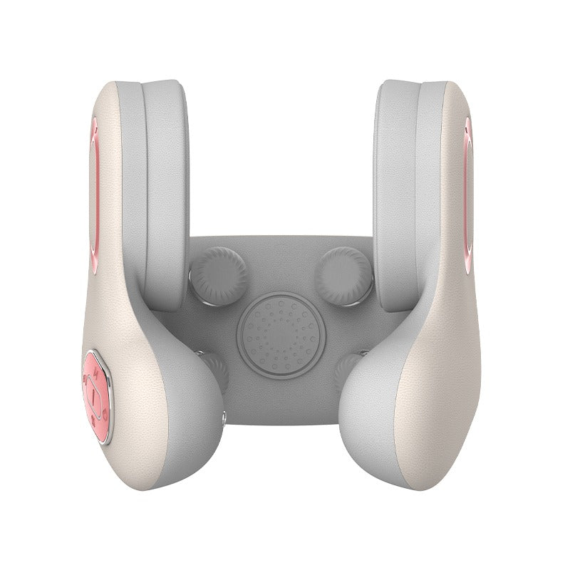 Smart Neck Pillow – Red Light Heat & Vibration Massage with Bluetooth Music