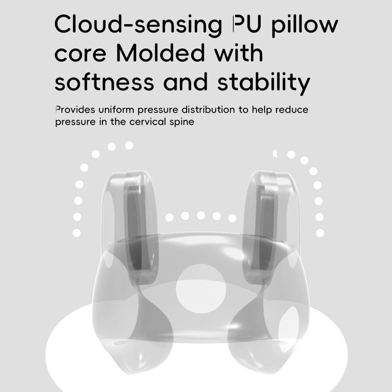 Smart Neck Pillow – Red Light Heat & Vibration Massage with Bluetooth Music