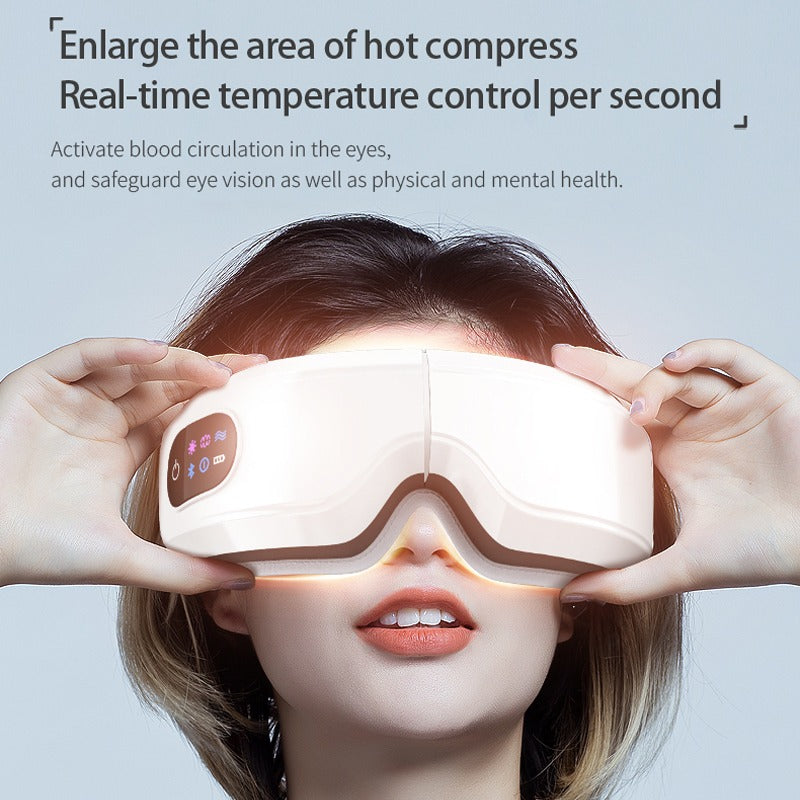 Smart Eye Massager – Heat, Air Pressure & Vibration for Deep Relaxation