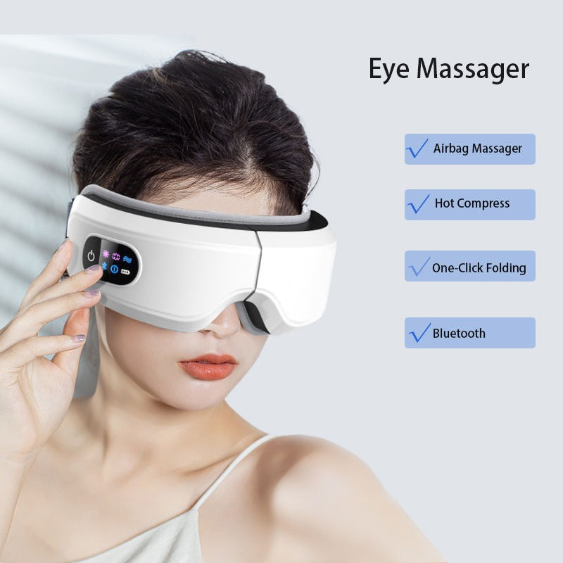 Smart Eye Massager – Heat, Air Pressure & Vibration for Deep Relaxation